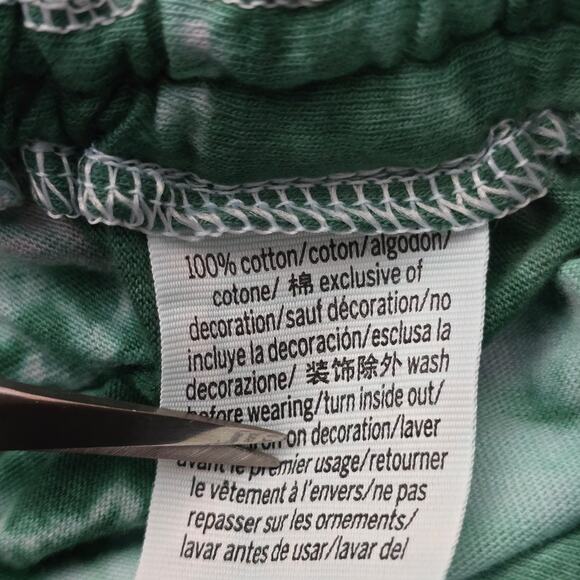 Victoria Secret Pink Green Pink Side Ruching Long Sleeve Women's Top XL NWT - Picture 5 of 5